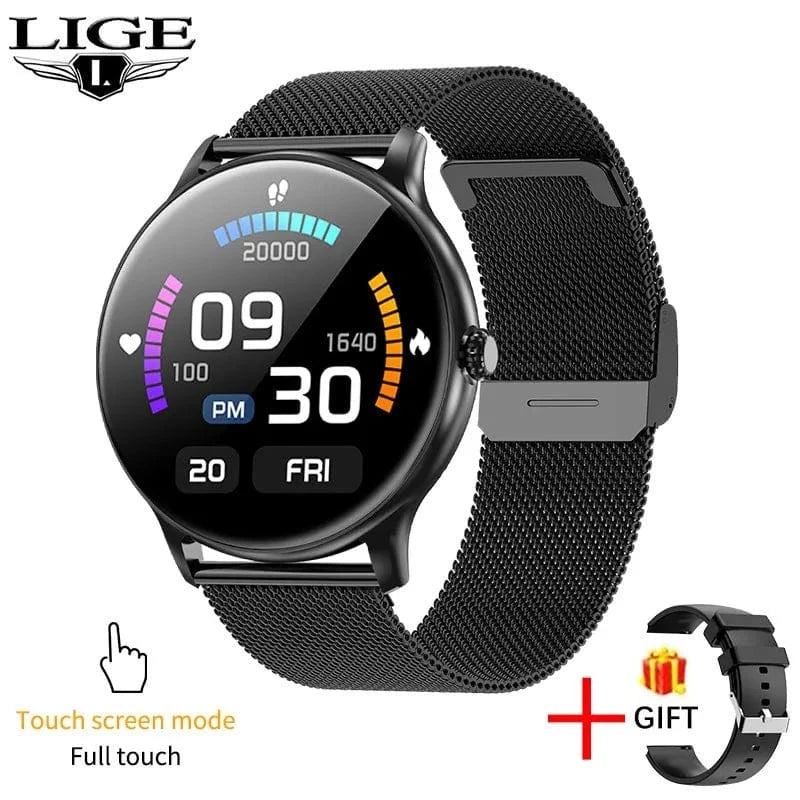 BW0378E LIGE 2022 New LIGE Smart Watch Men Full Touch Screen Sports Fitness Watch IP67 Waterproof For Android ios smartwatch Women