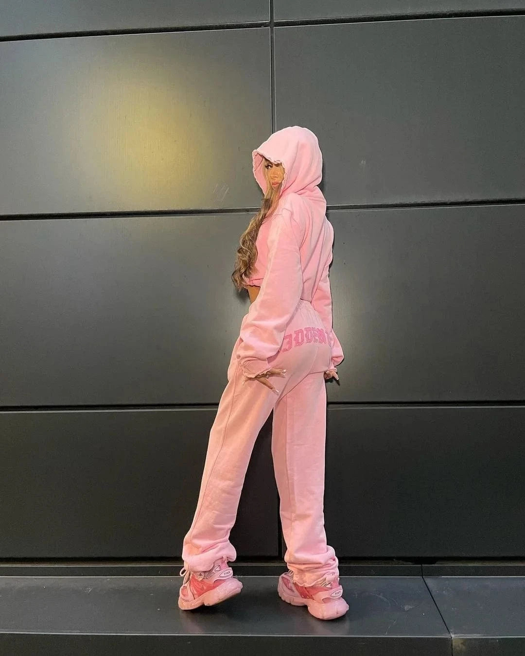 C1164 2024 Spring New Sweater Fashion Design Women's Pants Casual Sports 2 piece Set