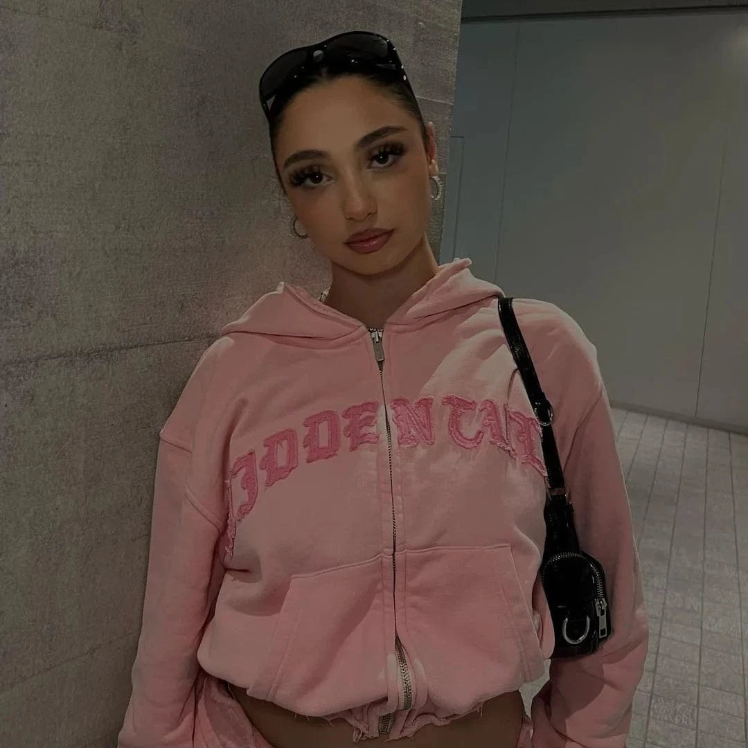 C1164 2024 Spring New Sweater Fashion Design Women's Pants Casual Sports 2 piece Set