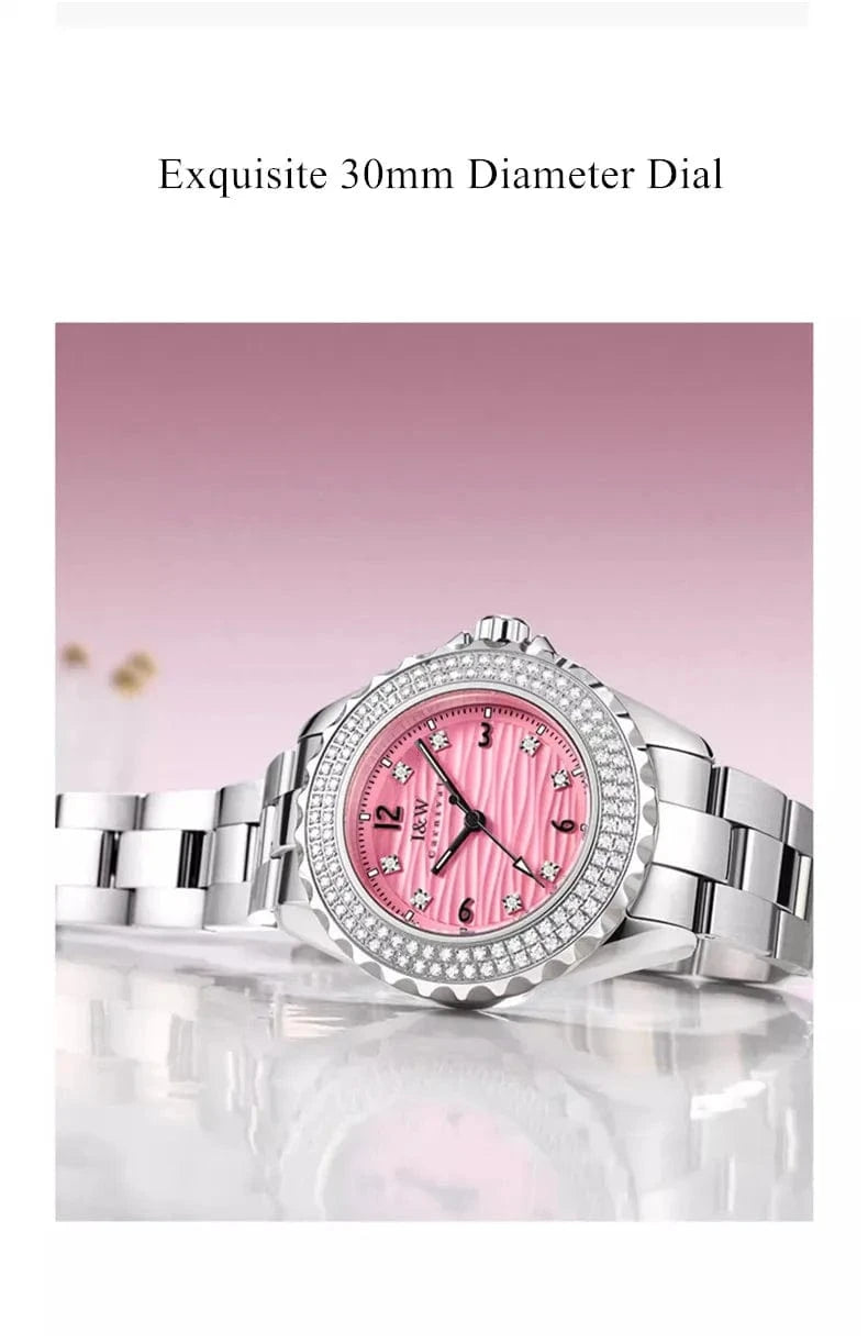 CARNIVAL Woman Fashion Quartz Wristwatches Ladies Brand Luxury Rose Gold Silver Watches Waterproof for Women Relojes De Mujer