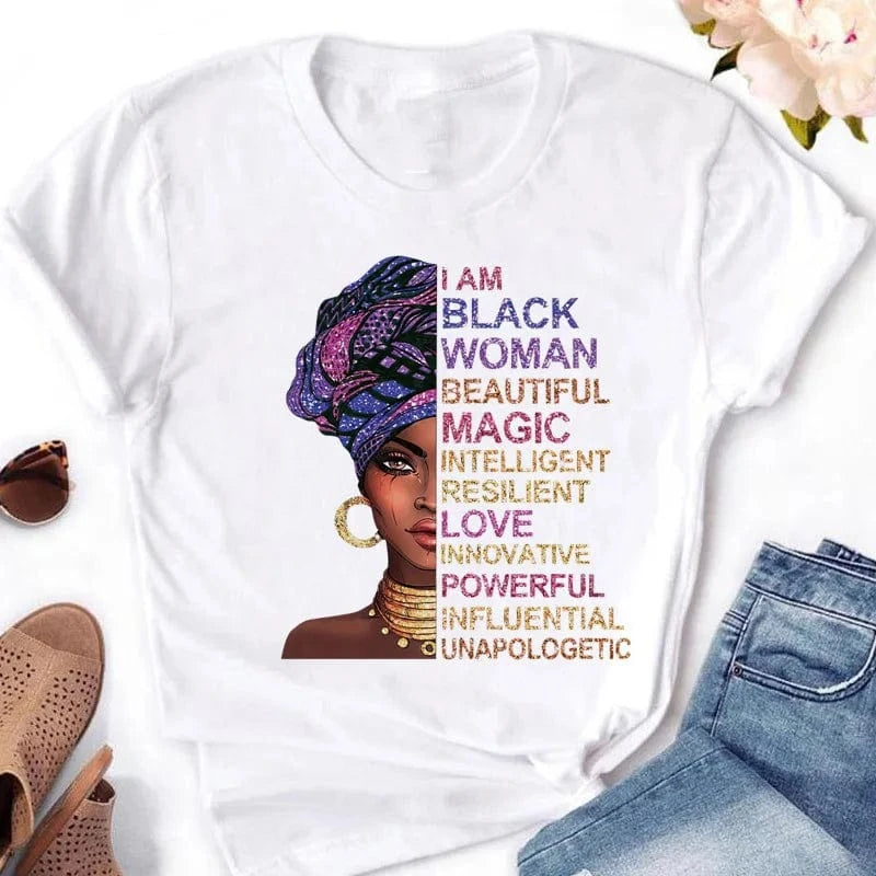 Casual Queen Print T-Shirt