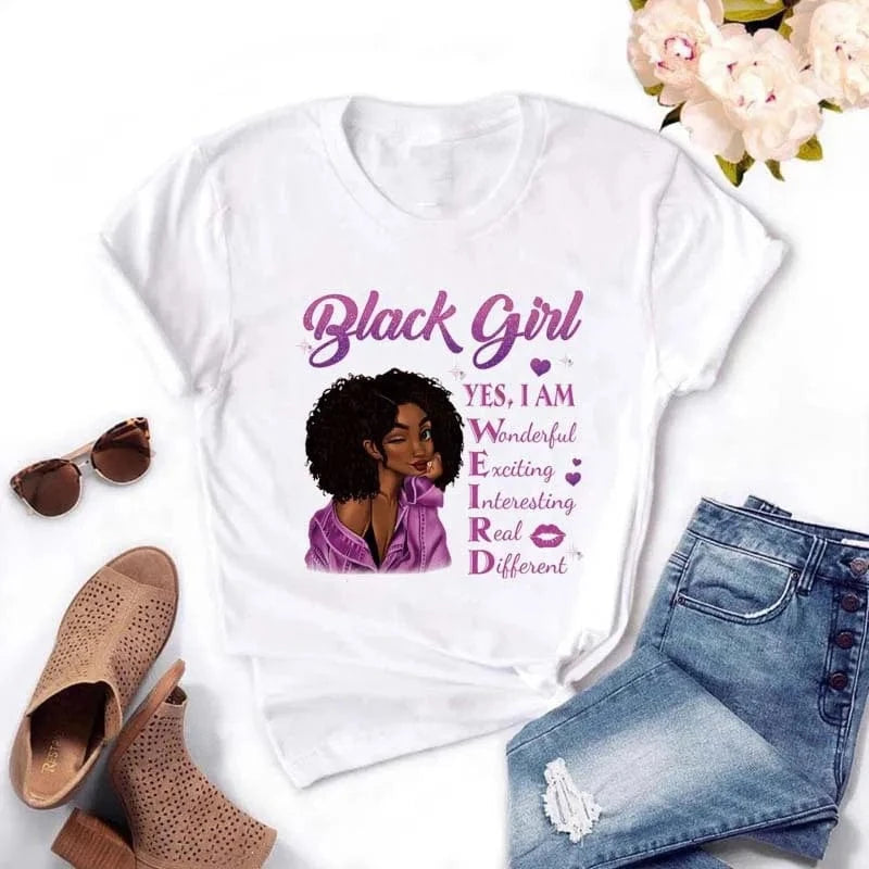 Casual Queen Print T-Shirt