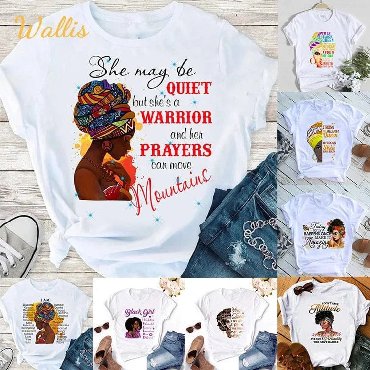 Casual Queen Print T-Shirt
