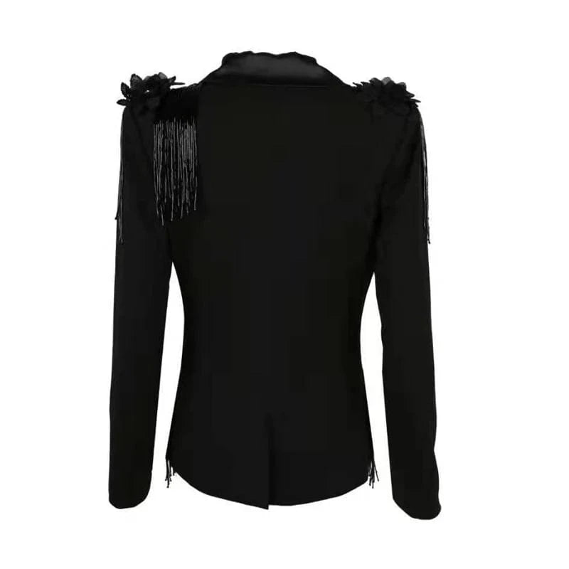 Celebrity Evening Runway Nightclub Sexy Party Active Sequin Jackets Women fashion plus size Winter Jacket