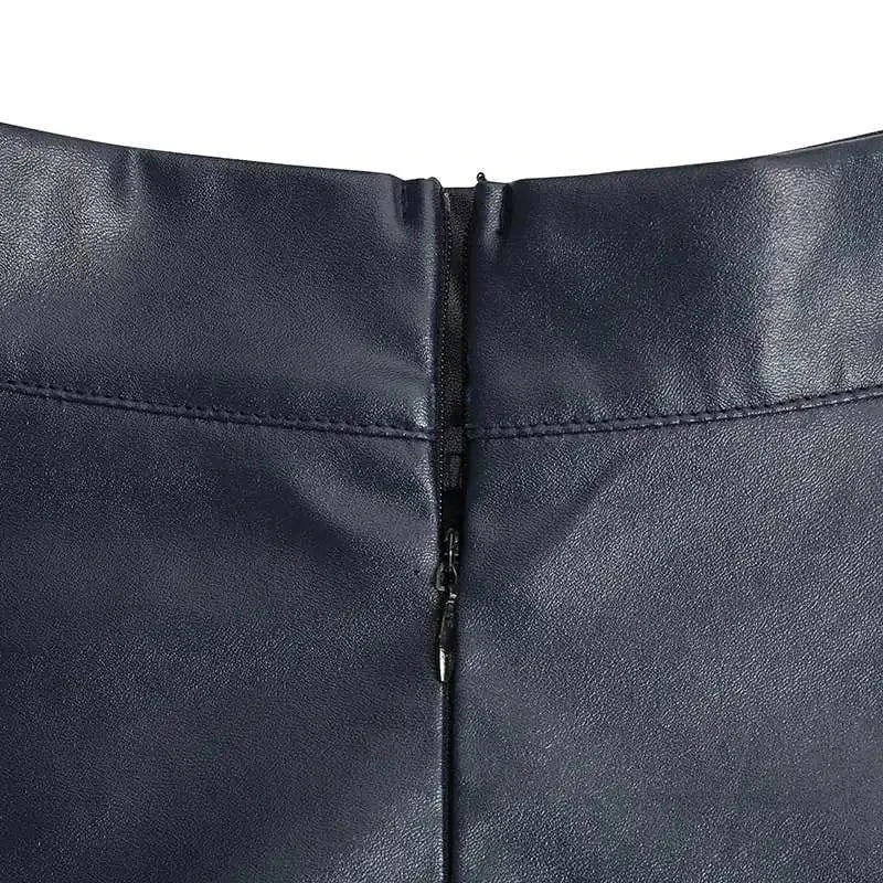Celmia Fashion Women Long Skirts 2024 Spring PU Leather Faldas Elegant High Waist A-line Midi Skirt Casual Loose OL Swing Jupes