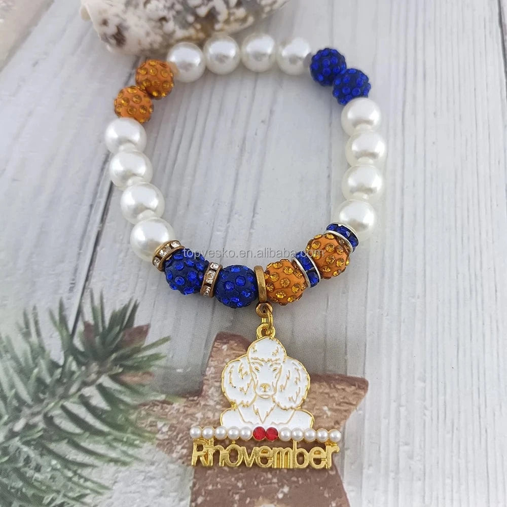 Charms bracelets / SGR Handmade Greek Society Sorority Sigma Gamma Rho Letter Enamel Pendant Exquisite Bracelets Women Jewelry