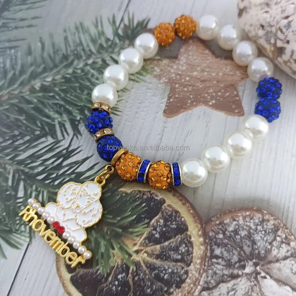 Charms bracelets / SGR Handmade Greek Society Sorority Sigma Gamma Rho Letter Enamel Pendant Exquisite Bracelets Women Jewelry