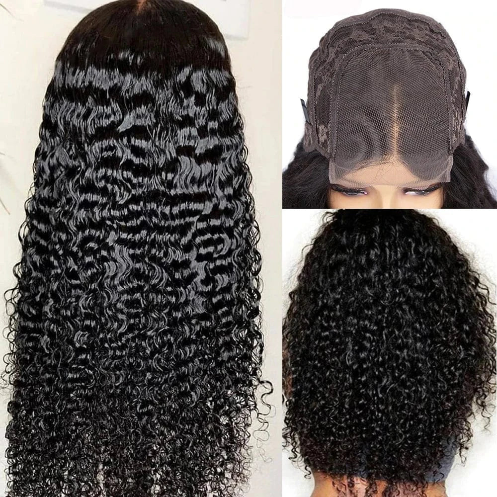 Cheap Wholesale 5X5 Hd Lace Closure Wigs Brazilian Human Hair Kinky Curly Transparent Lace Front Wigs Human Hair For Black Women