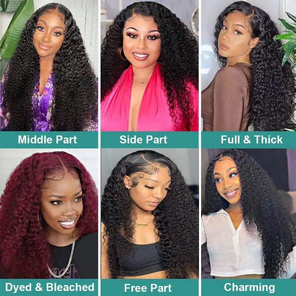 Cheap Wholesale Wear And Go 5x5 13x4 lace front wig Raw Indian Human Hair Afro Kinky Curly Glueless HD Lace Frontal Wig