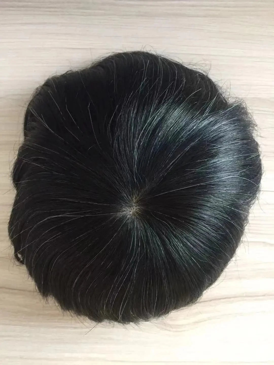 Chinese human hair men toupee thin skin french lace mono center poly replacement system men's skin toupee