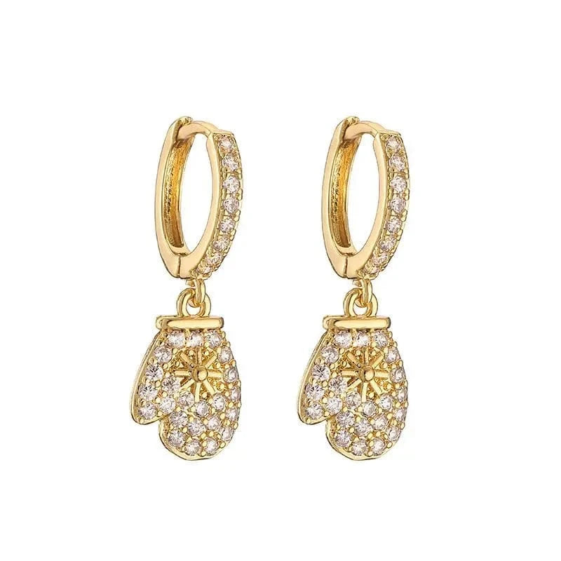 Christmas Gift Colorful Lucky Earrings synthetic zircon earrings ED1002