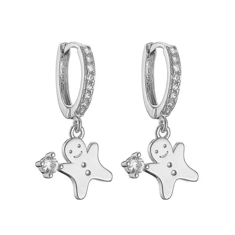 Christmas Gift Colorful Lucky Earrings synthetic zircon earrings ED1002