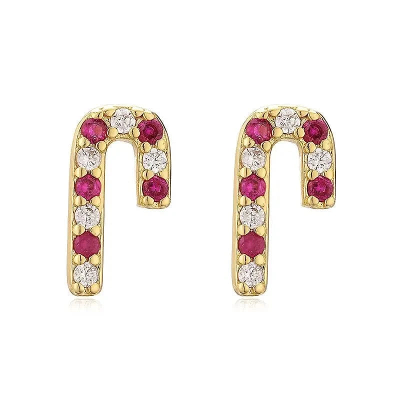 Christmas gift fashion colorful zircon earrings ED1003