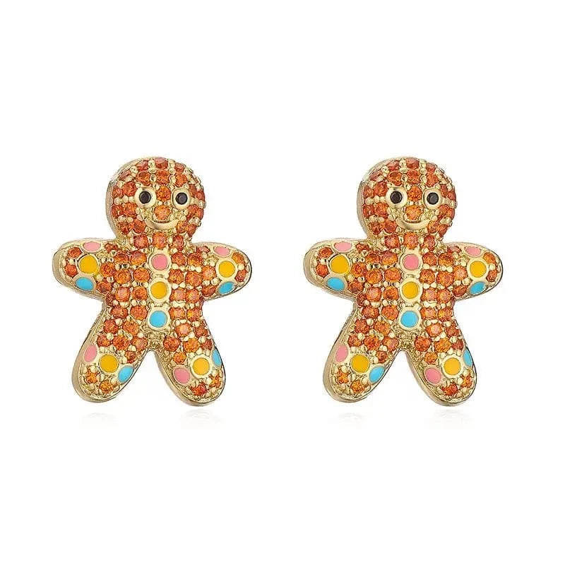 Christmas gift fashion colorful zircon earrings ED1003