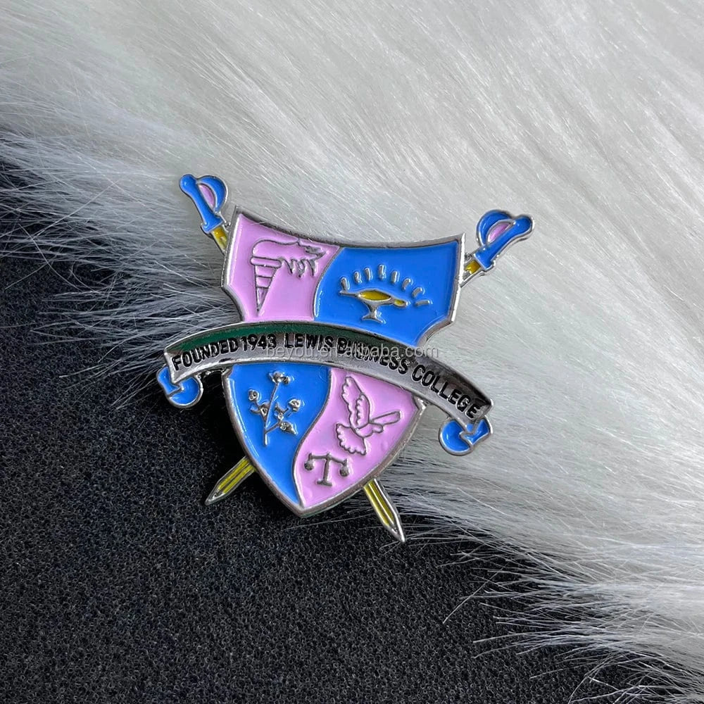 classic / butterfly / Silver Plated Pink Sky Blue Rhinestone Gamma Phi Delta Brooch  Butterfly Letter Sisterhood Sorority Lapel Pins Women Party Decor Jewelry