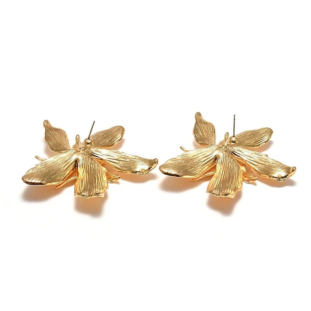 Classic Piercing Earring Double Layered Flower Earrings Popular Women's Accessories Wholesale Trendy Jewelry