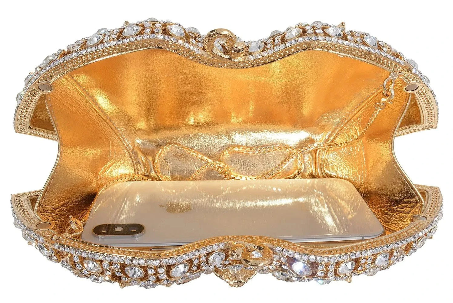 clutch Diamond Luxury Flower Rhinestone Evening Party Wedding Crystal Clutch Bag