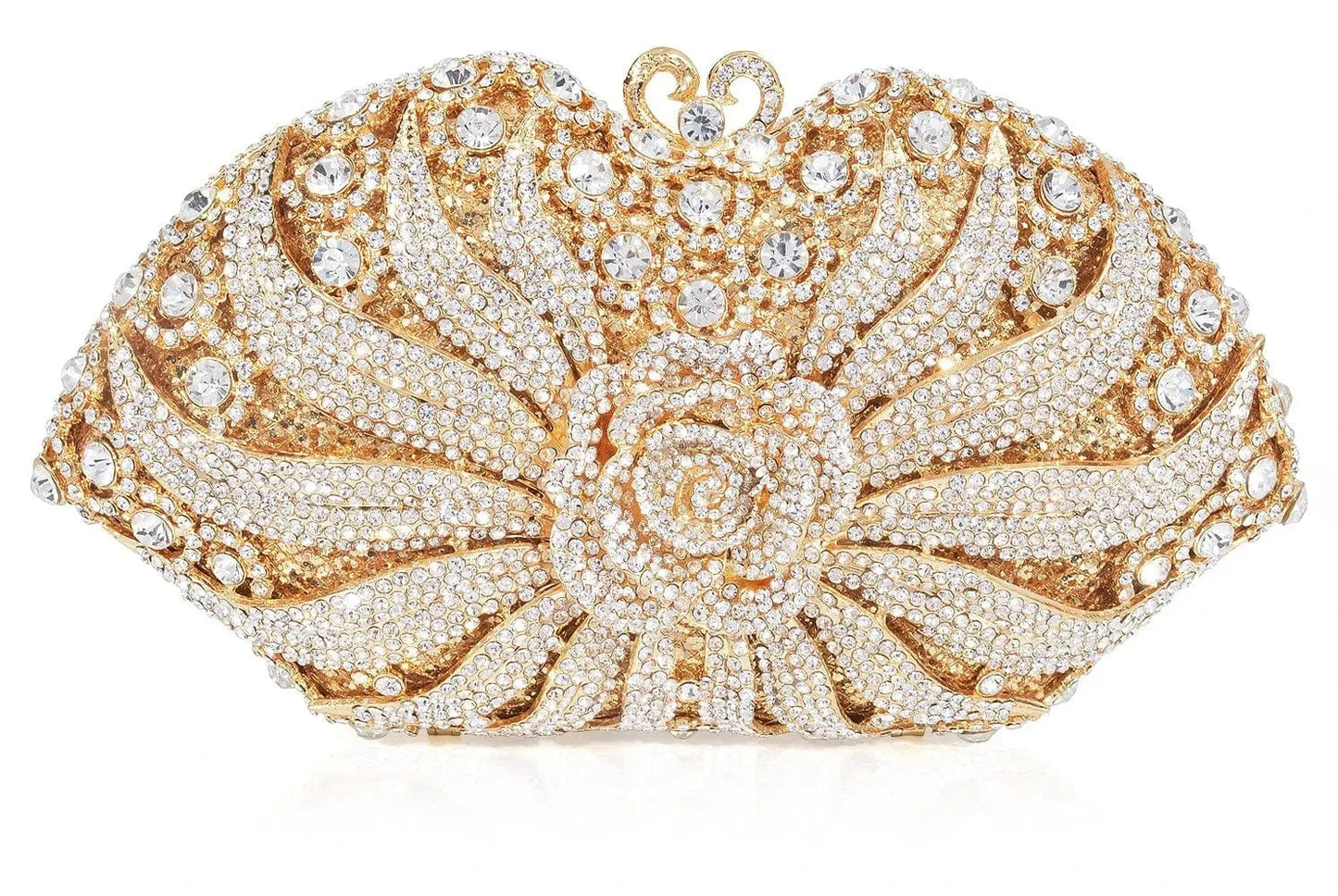 clutch Diamond Luxury Flower Rhinestone Evening Party Wedding Crystal Clutch Bag
