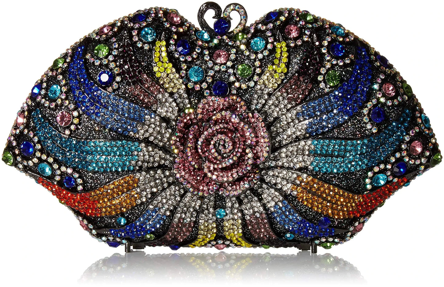 clutch Diamond Luxury Flower Rhinestone Evening Party Wedding Crystal Clutch Bag