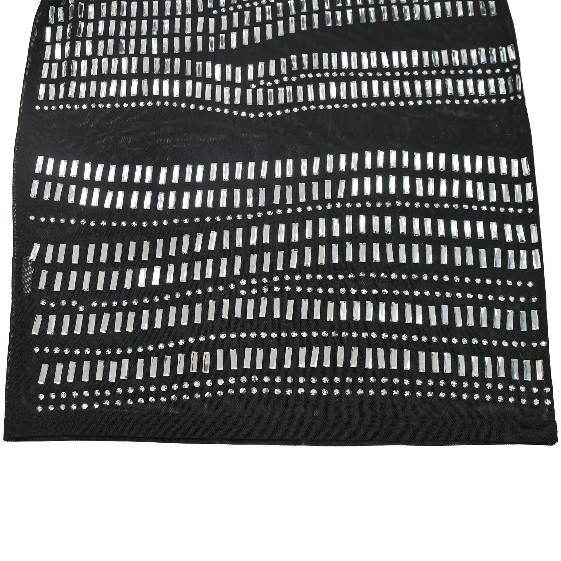 CM.YAYA Women Diamonds Hot Rhinestones Slash Neck Bodycon Mini Dress 2024 Fall Winter Sexy Party Club Evening Birthday Dresses