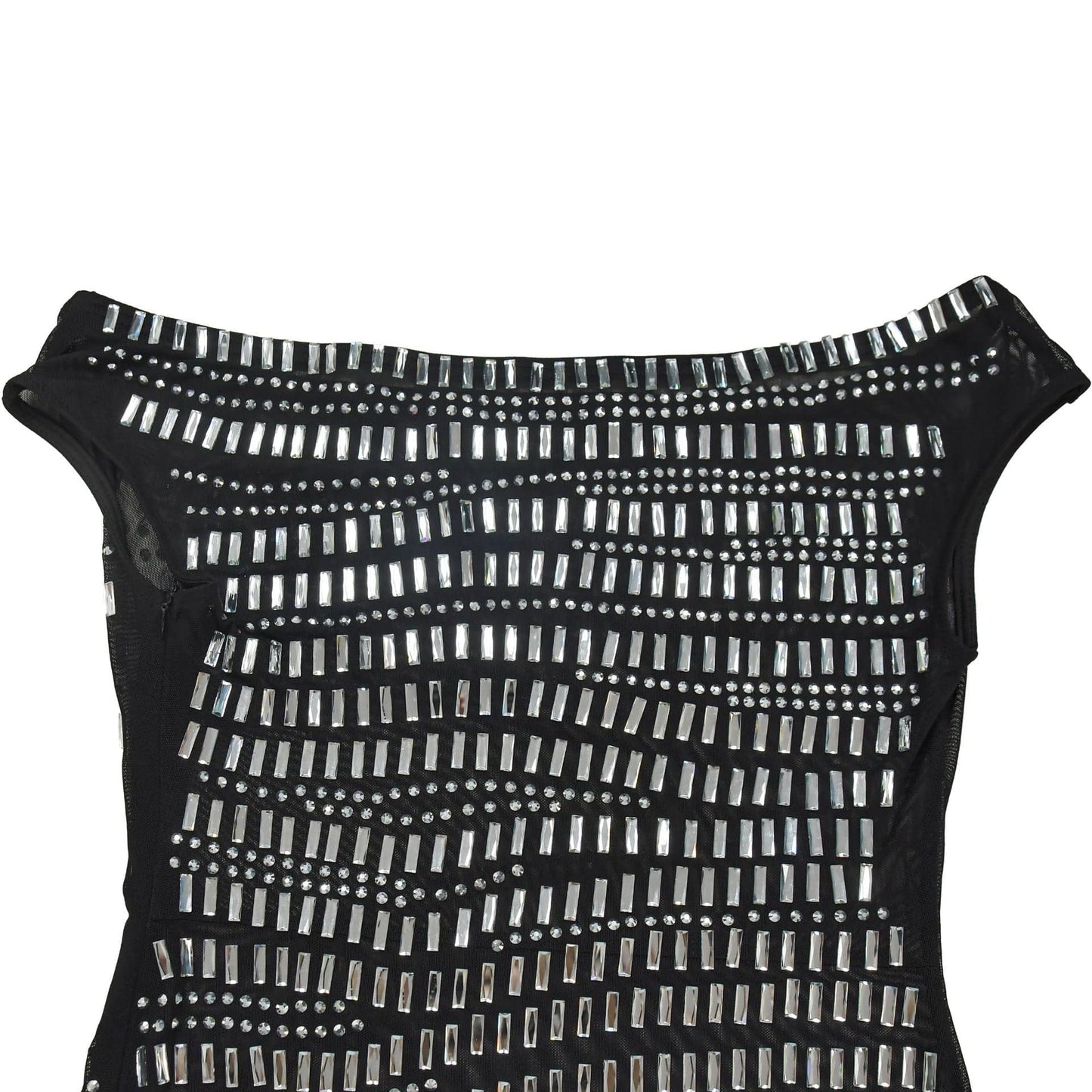 CM.YAYA Women Diamonds Hot Rhinestones Slash Neck Bodycon Mini Dress 2024 Fall Winter Sexy Party Club Evening Birthday Dresses