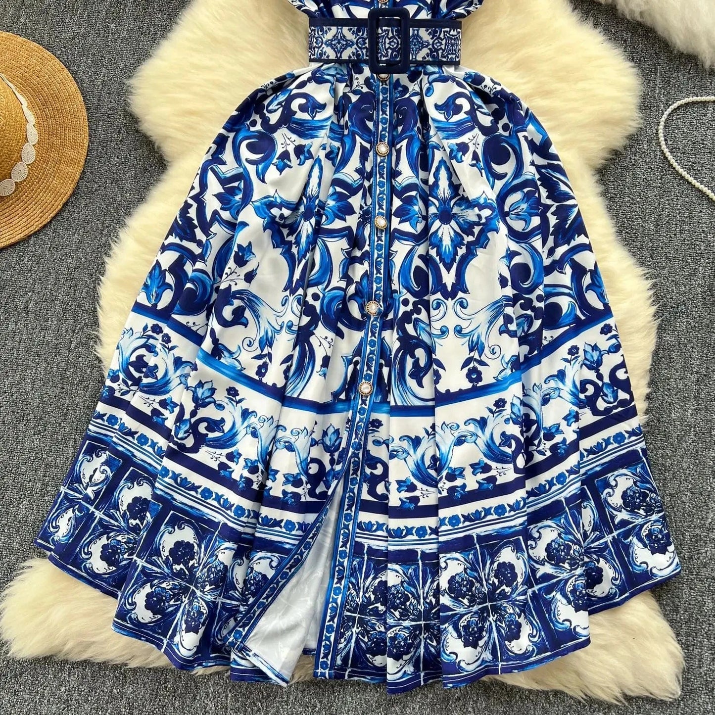 CM.YAYA Women V-neck Elegant Sleeveless Midi Dress 2024 Summer Belt Court Style Streetwear Africa Party Club Dresses Vestidos