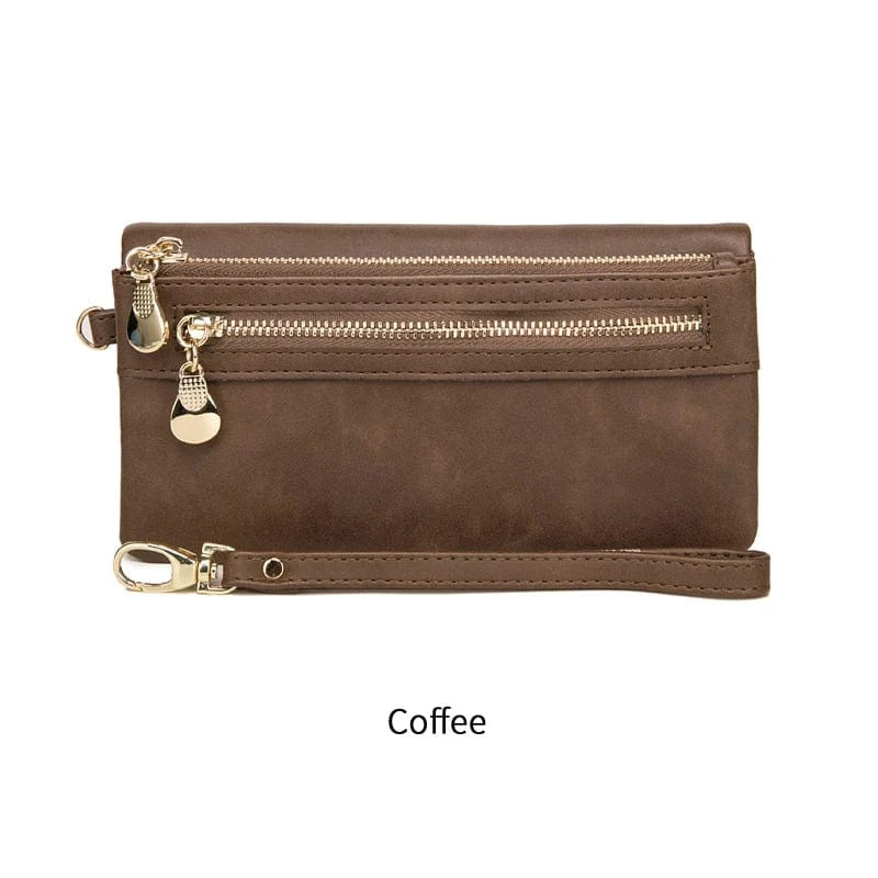 Coffee MIYIN 2024 hot selling women wallet Long Retro ladies purse Multifunction wallet card holder cartera women's wallets woman