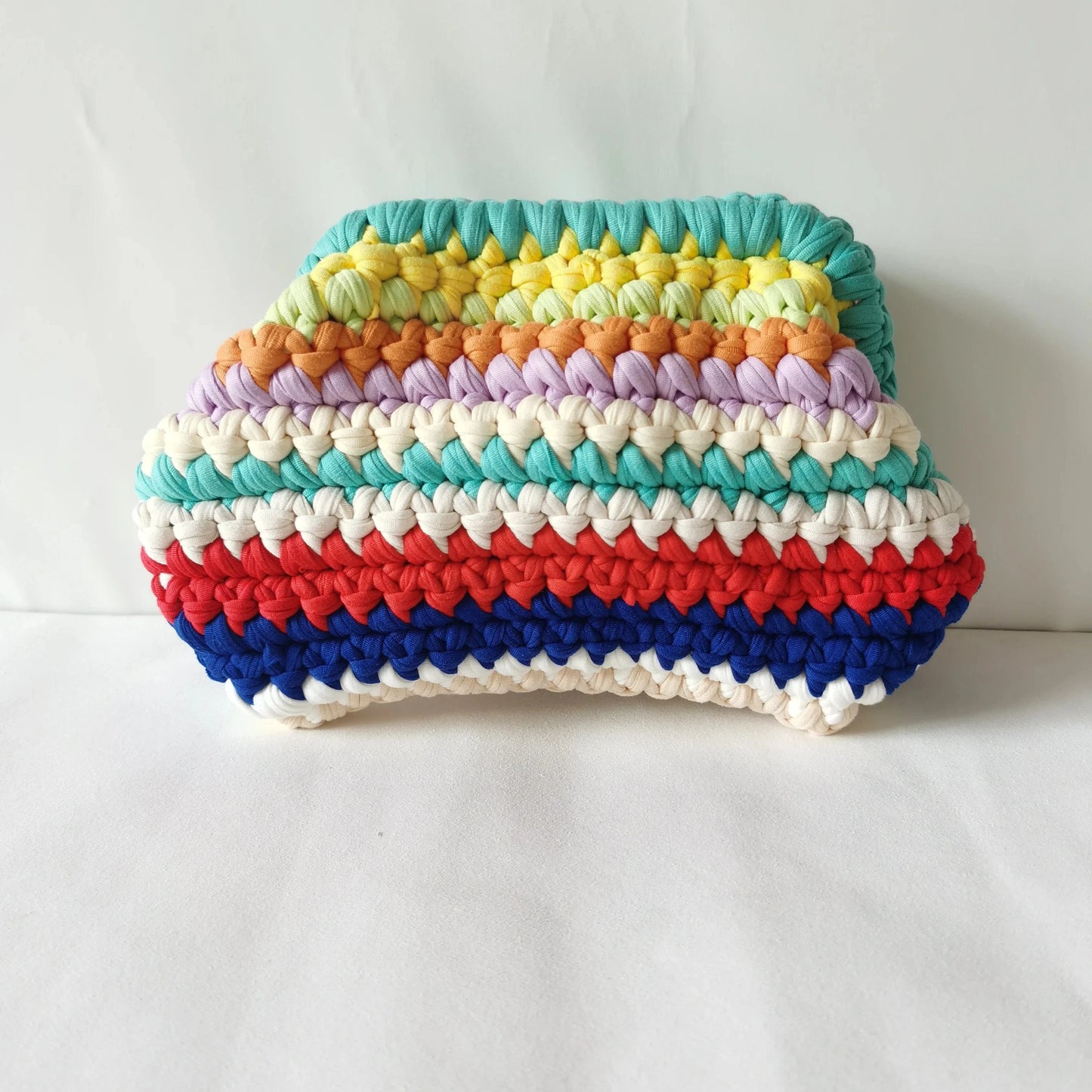 Colorful 2024 Newest Fashion Crochet Clutch Cloud Bag Handwoven Crochet Bag Custom Knitted Crochet Evening Bag