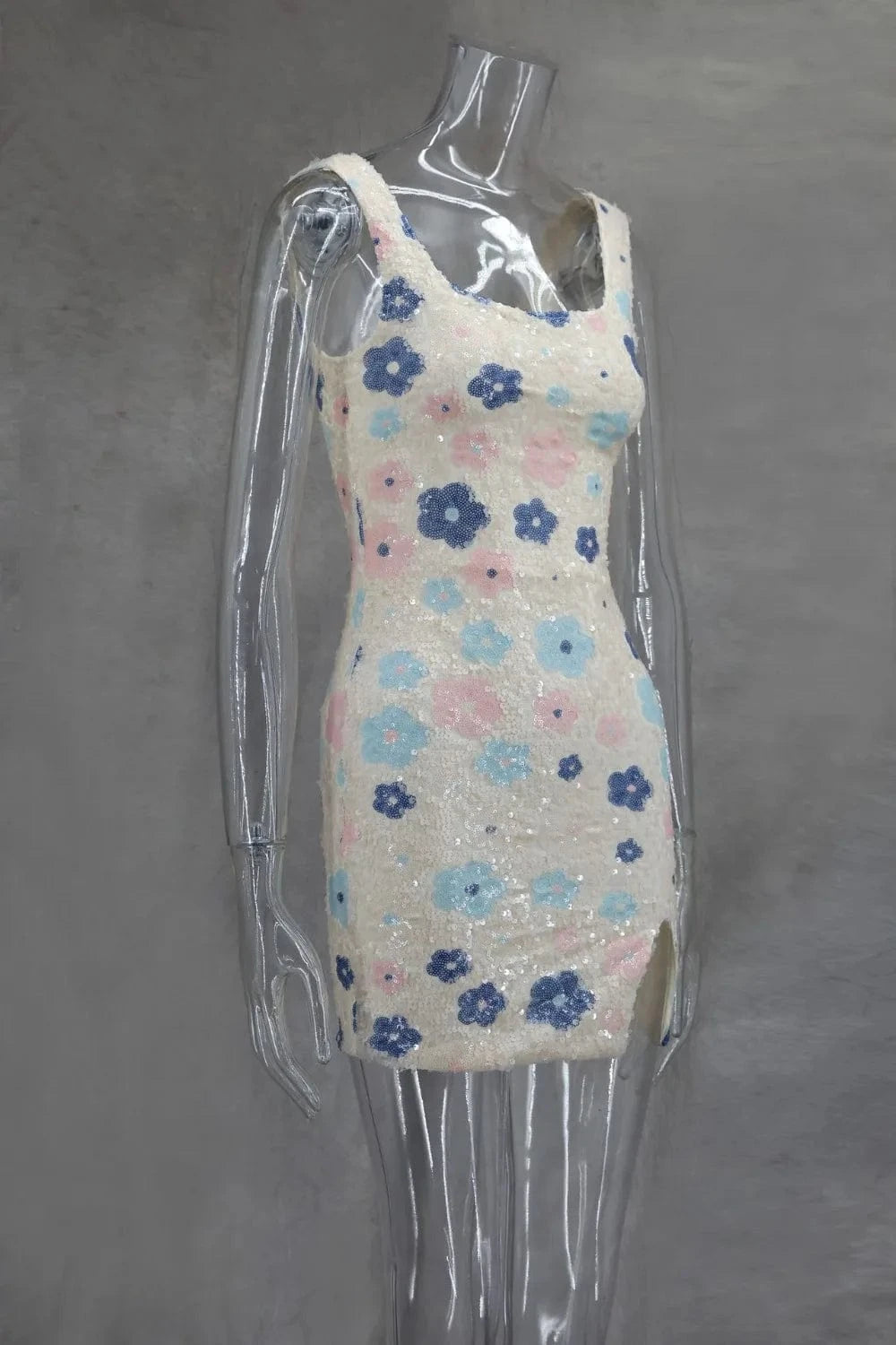 Colorful Rhombus Sequins Sexy Mini Dress Elegant Chic Straps Slit Bodycon Party Dresses Summer Holidays Evening Women Dress 2025