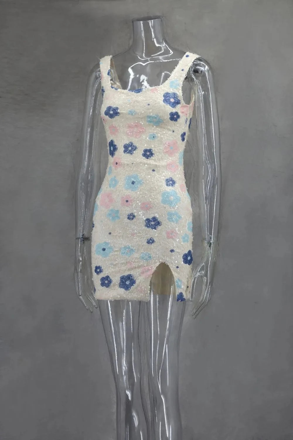 Colorful Rhombus Sequins Sexy Mini Dress Elegant Chic Straps Slit Bodycon Party Dresses Summer Holidays Evening Women Dress 2025