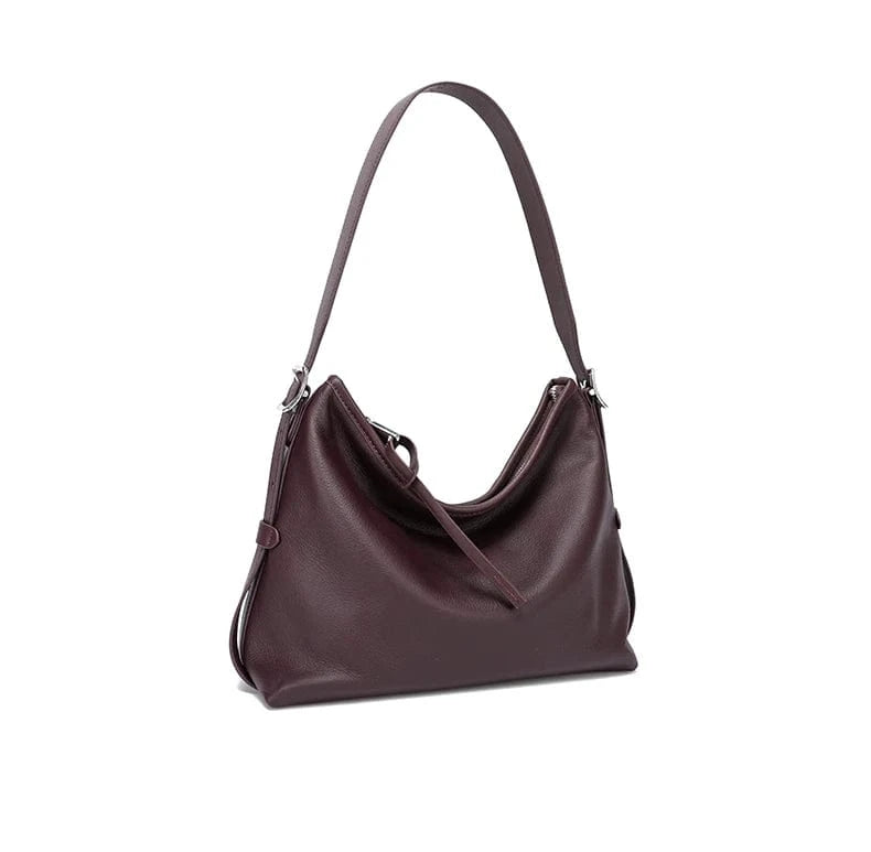 Cowhide Genuine Leather Handbags Women Casual Shoulder Bag Female Fashion Shopping Retro Large Luxury Designer Ladies Bags New