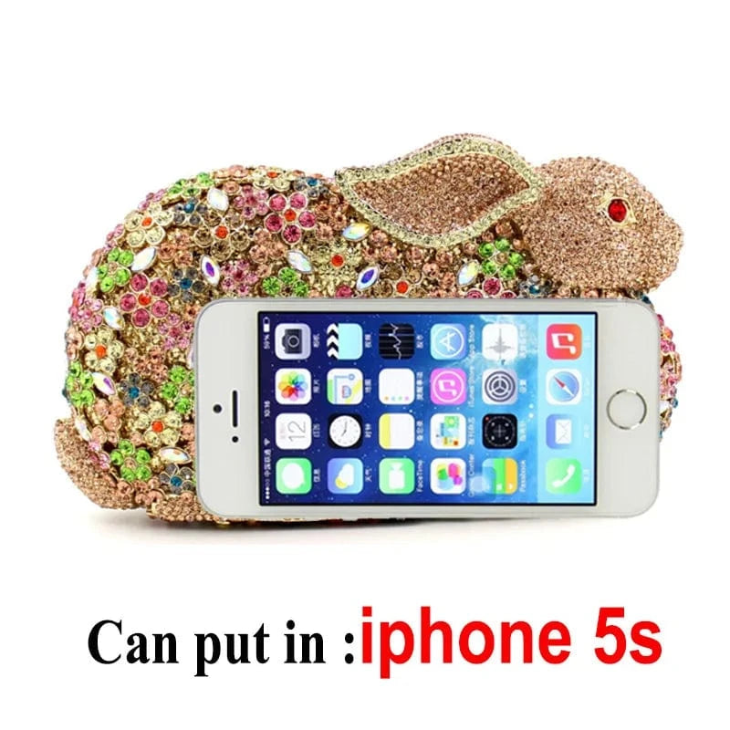 Crystal Rabbit Evening Clutch