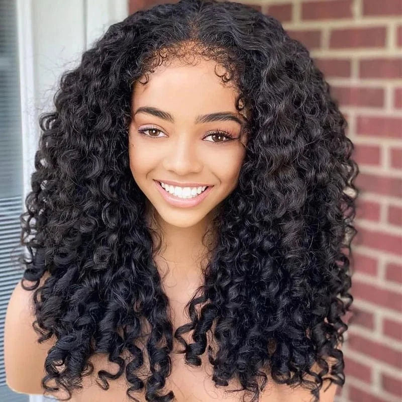 Curly Preplucked Deep Wave Wig Lace Front HD Frontal Hair Products Deep Curly Wet Wave Full Lace Front Wigs For Black Women