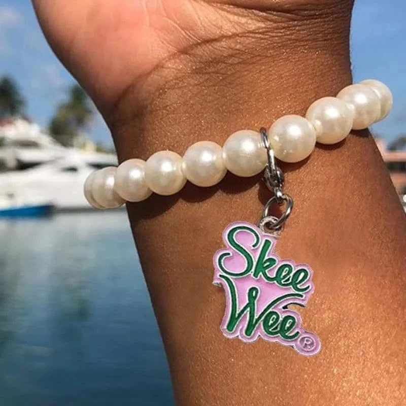 Custom Hand Made Sorority Skee wee Accessory Pearl Bracelets