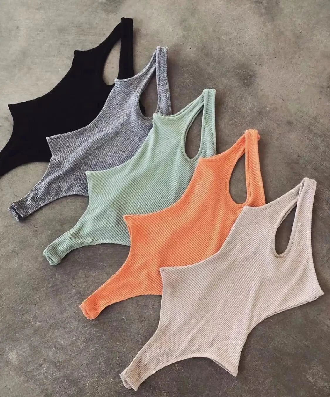 Custom Logo  rib stretched single shoulder romper bodycon outfit hollow out bodysuit for women