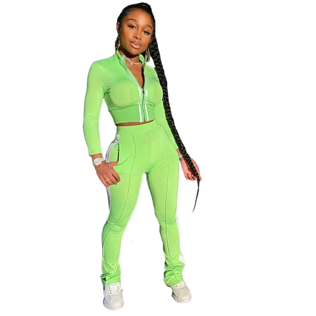 Custom LOGO spring 2023 Women Clothes Casual Jogging 2 Piece Set Long Sleeve Solid Sports Two Piece Pant Sets For Women Clothing