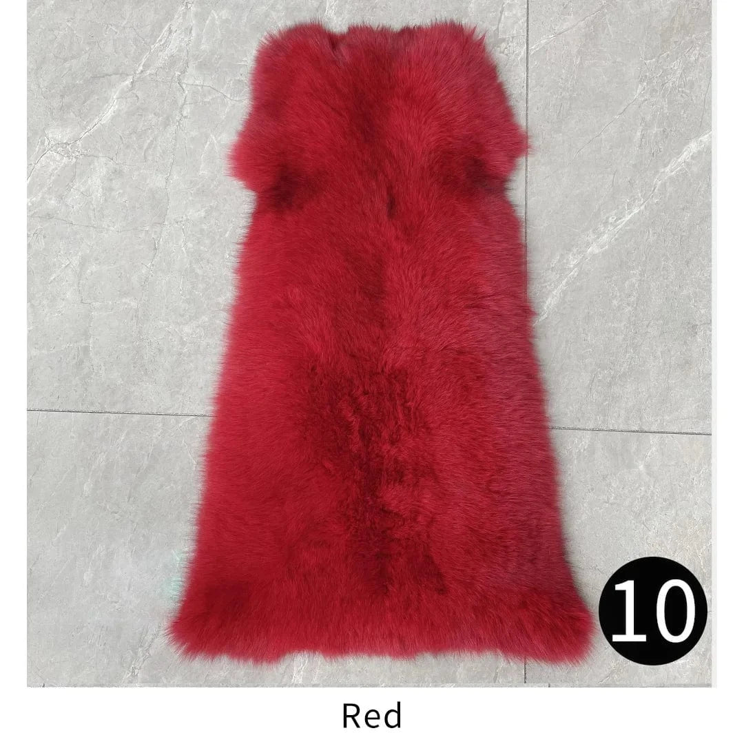 Custom Long Sleeves Fur Coat Fashion Women Fluffy Fur Jacket Winter Real Fox Fur Coat for Ladies