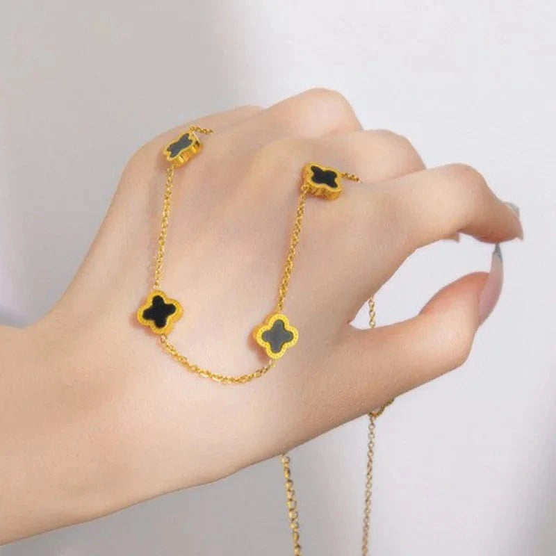 Custom lucky flower jewelry Pendant Necklace Name Bling Gold Plated Personalized Jewelry charms for jewelry making