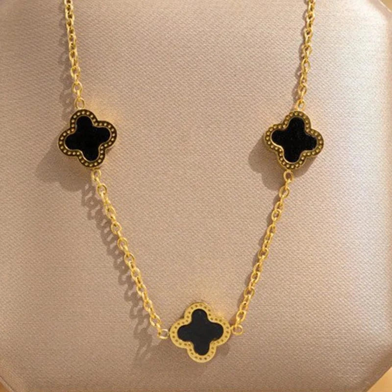 Custom lucky flower jewelry Pendant Necklace Name Bling Gold Plated Personalized Jewelry charms for jewelry making