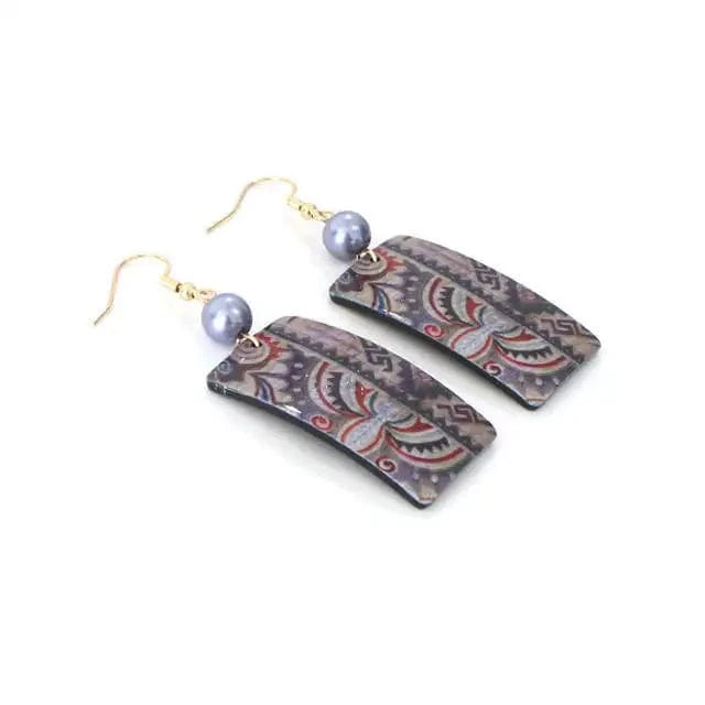 custom-made / GJZ417 komi 2022 Hawaiian jewelry earrings rectangle shape of earrings