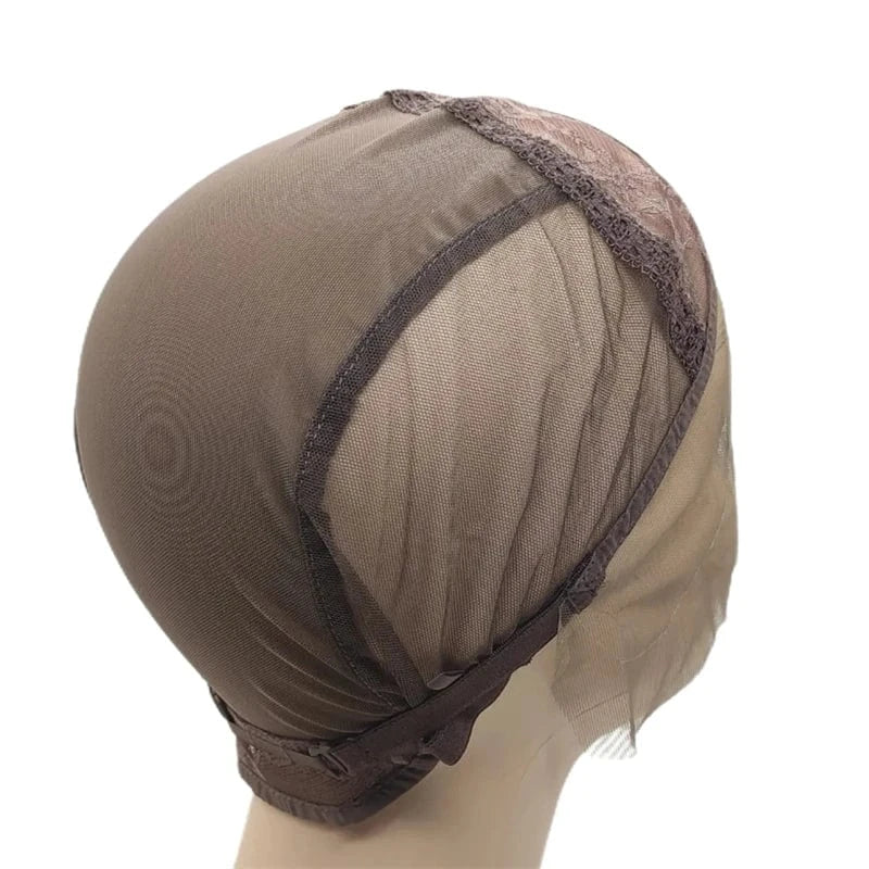 Custom Private Label Transparent Lace 613 13x6 HD Lace Frontal Wig Human Hair Small Cap Invisible C Shape Ear Cap Design For Wig