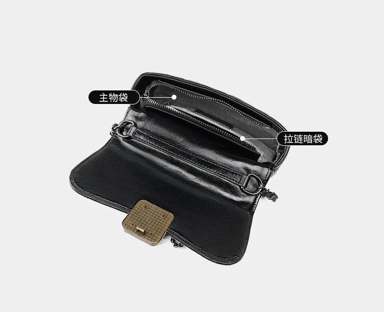 Custom Retro High Quality Genuine Leather Designer Luxury Shoulder Crossbody Messenger Bags Cross Body For Women Manufacturer