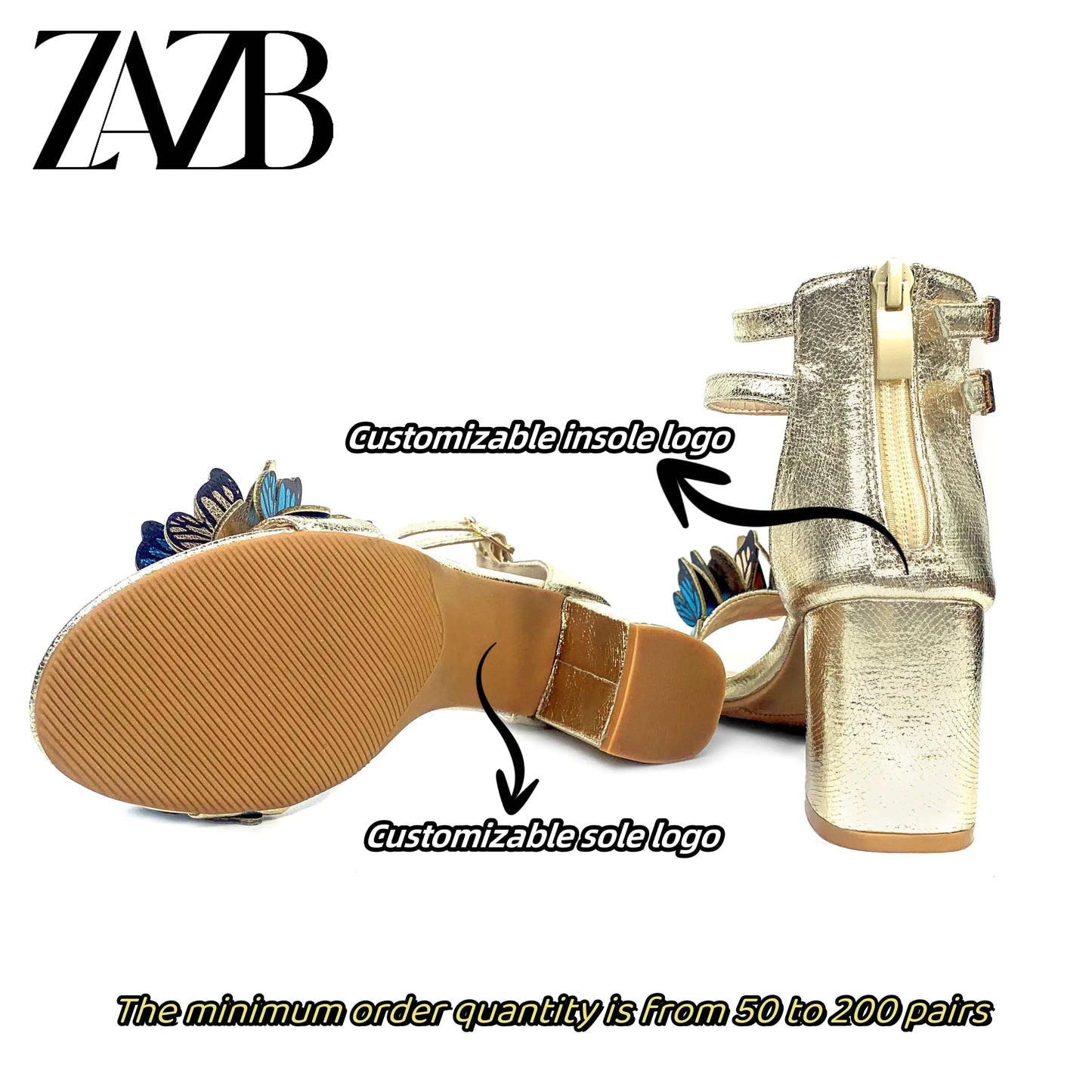 Custom round toe designer shoes Women's sandals High heels Luxury women's fashion high heels sandals