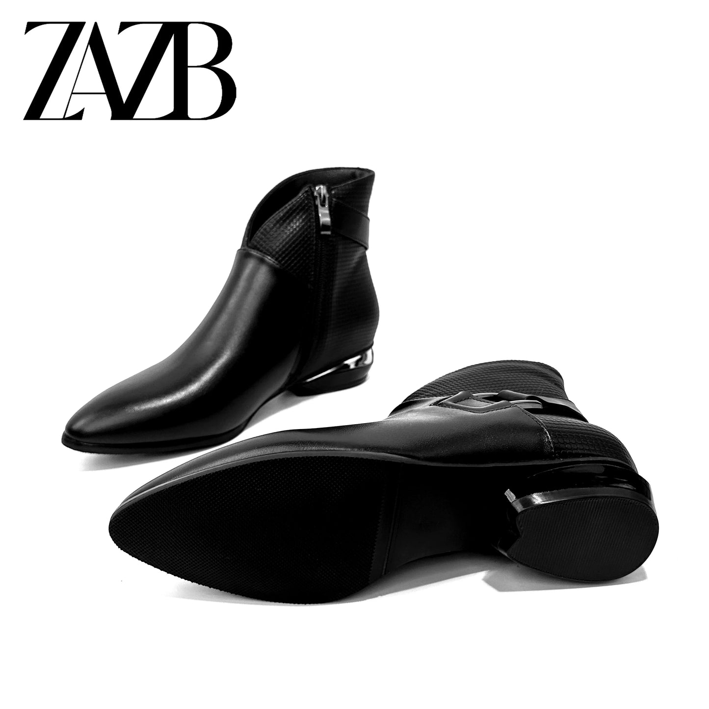 Custom women shoelaces pointed head designer shoes high heels  leather boots  women genuine leather leathers luxury  Zipper