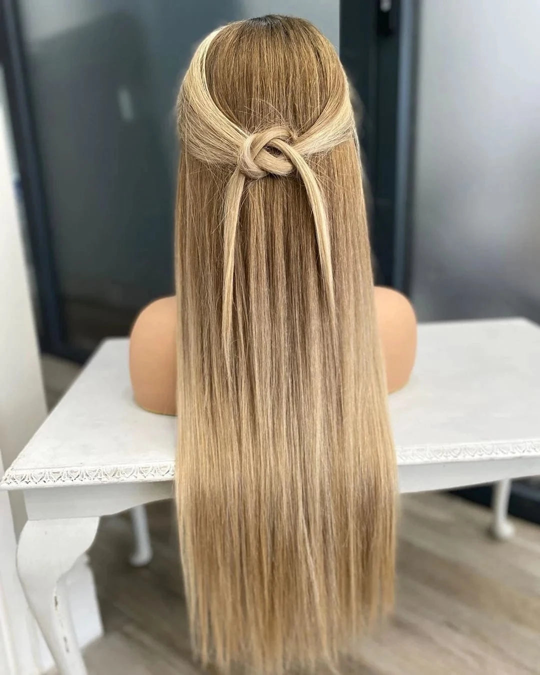 Customized Body Wave Hair Vendor Pre-Plucked Natural Hairline Cambodian Remy Hair Blonde Highlight Color 13*4 Lace Front Wig