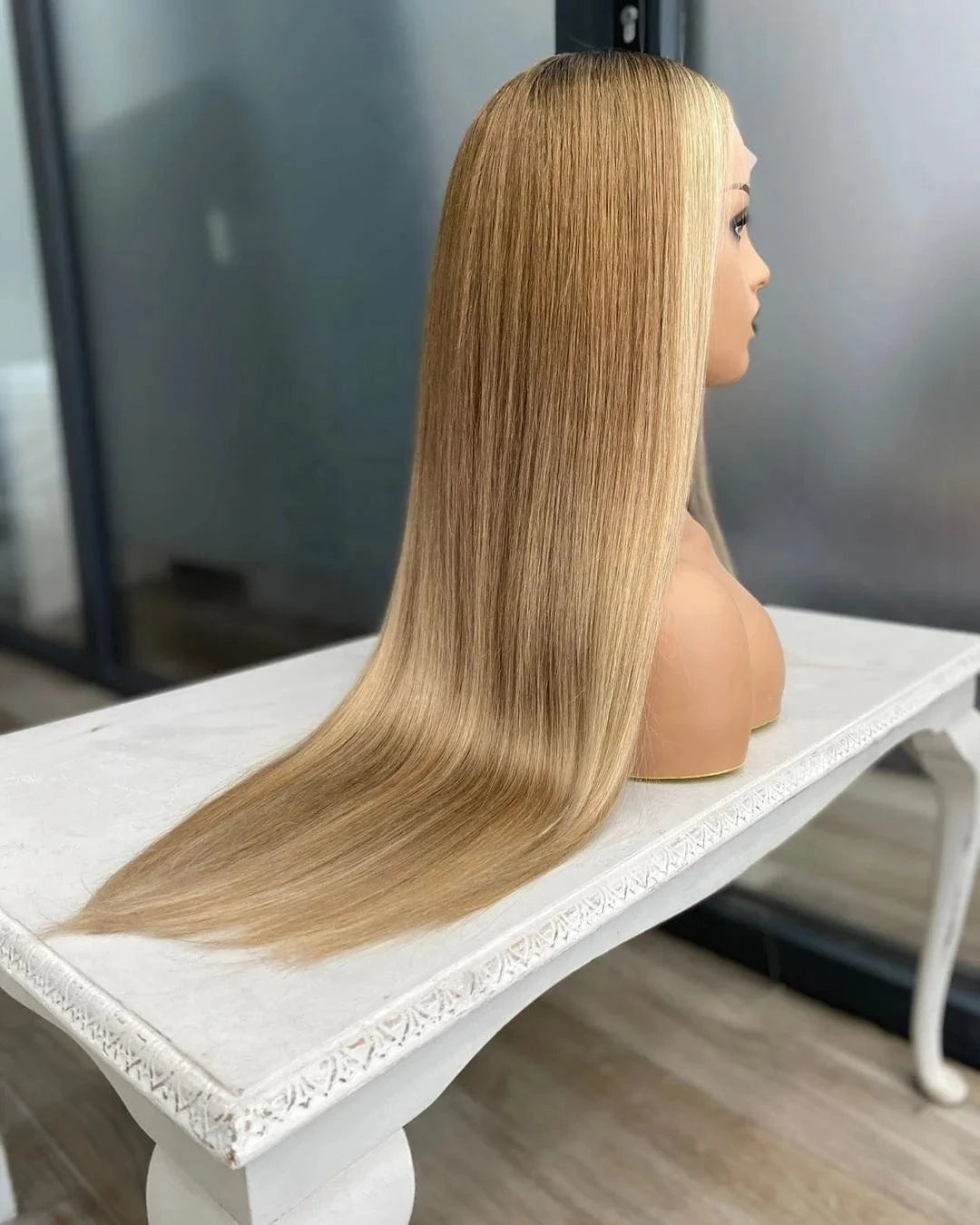 Customized Body Wave Hair Vendor Pre-Plucked Natural Hairline Cambodian Remy Hair Blonde Highlight Color 13*4 Lace Front Wig