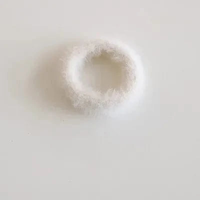 Cute Plush Rabbit Ear Hair Rope Lovely Ring Women Autumn Winter High Elastic Band Scrunchies Fur Hair Ties for Girls