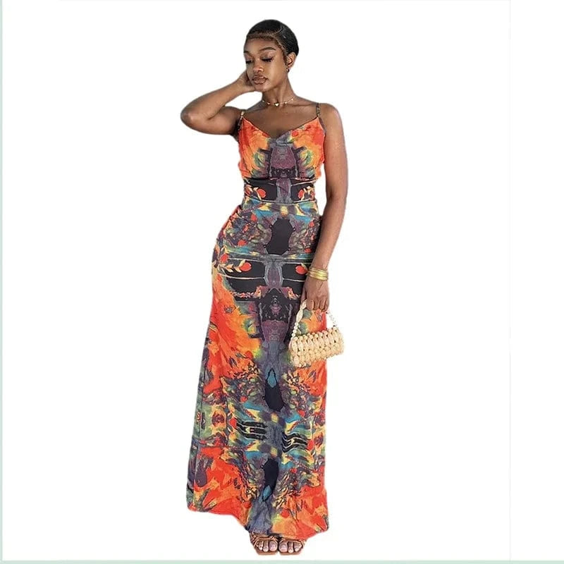 CUTENOVA 24DS010202 New 2024 Hip Summer Fashion Sexy Midi Dress Party Dresses Women Women Clothing