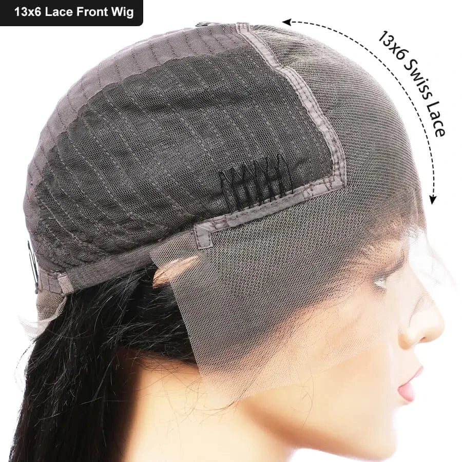 Cuticle Lace Front Wigs Human Hair Cuticle Aligned Lace Front Human Hair Wigs for Women Pre-Plucked Brazilian Virgin Hair