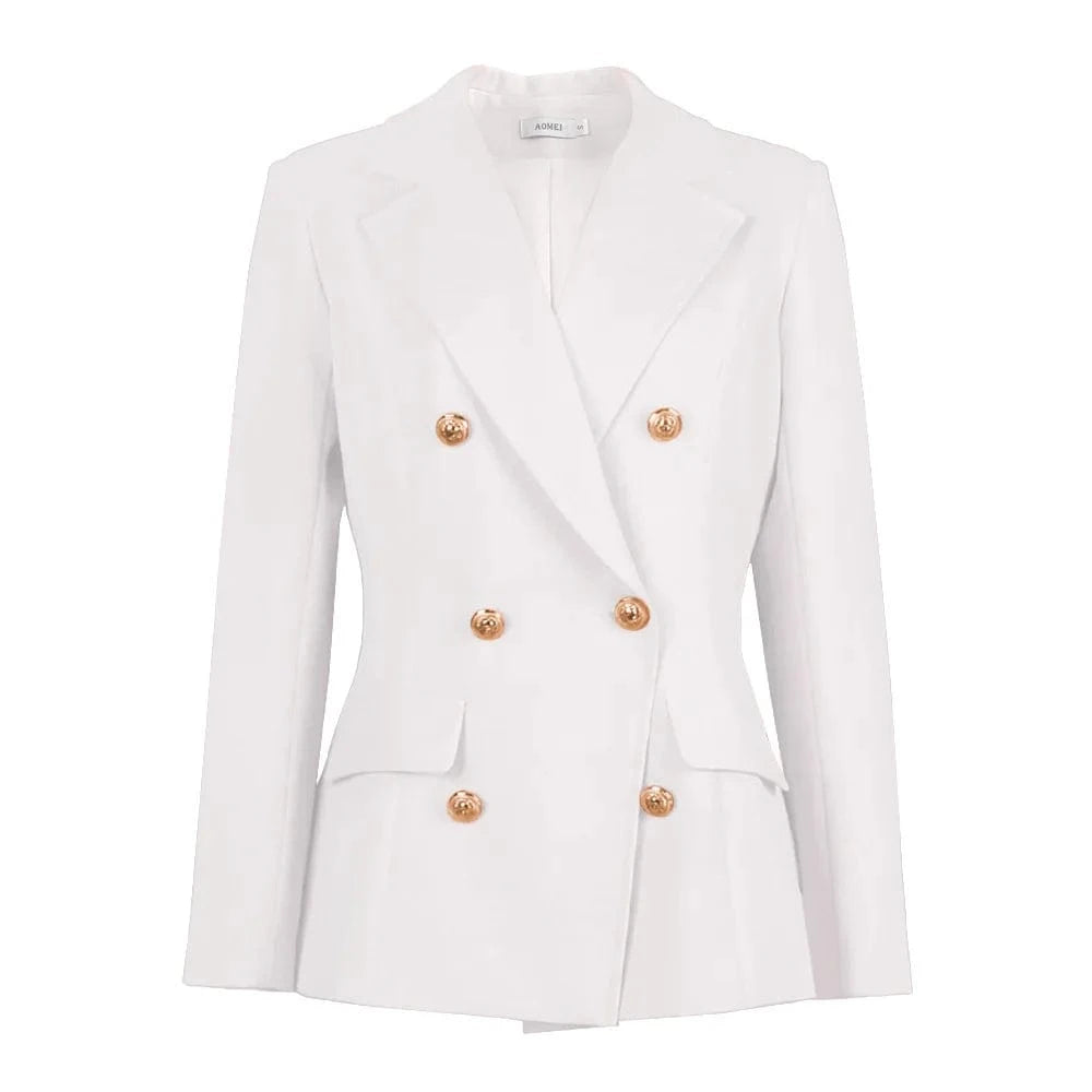 D0702DJ18 Wholesale Popular Winter Plus Size Suit Collar Double Breasted Women Jackets And Coats Sehe Fashion